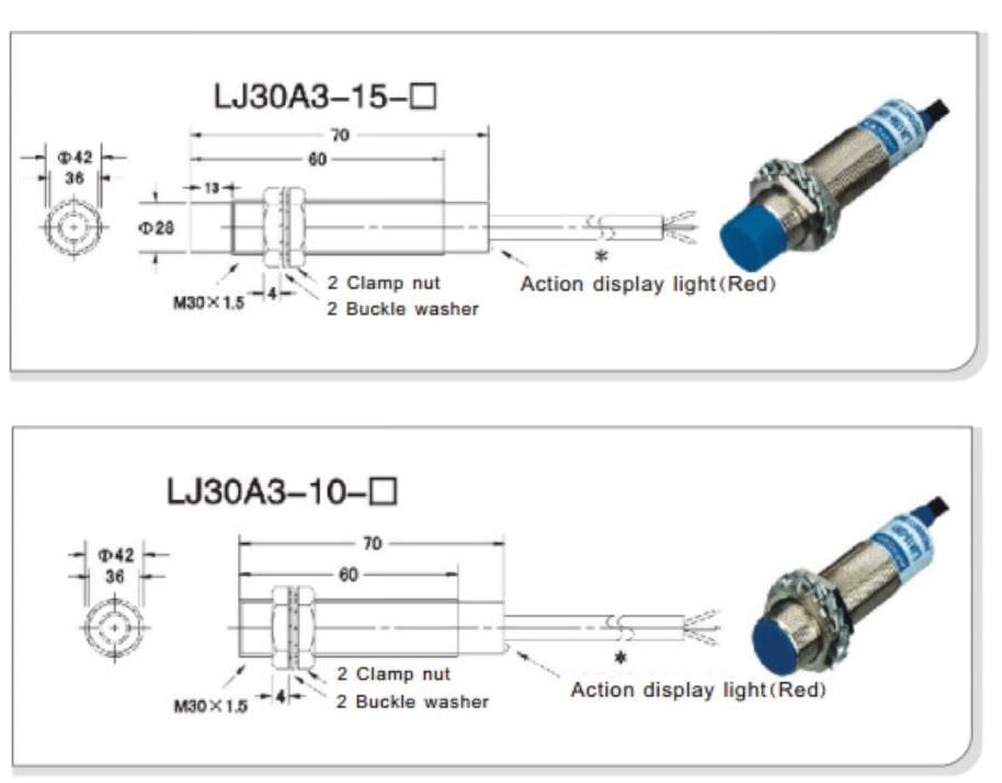 Датчик индуктивный Lj30A3-15-Z-BY, Lj30A3-10-Z-BY